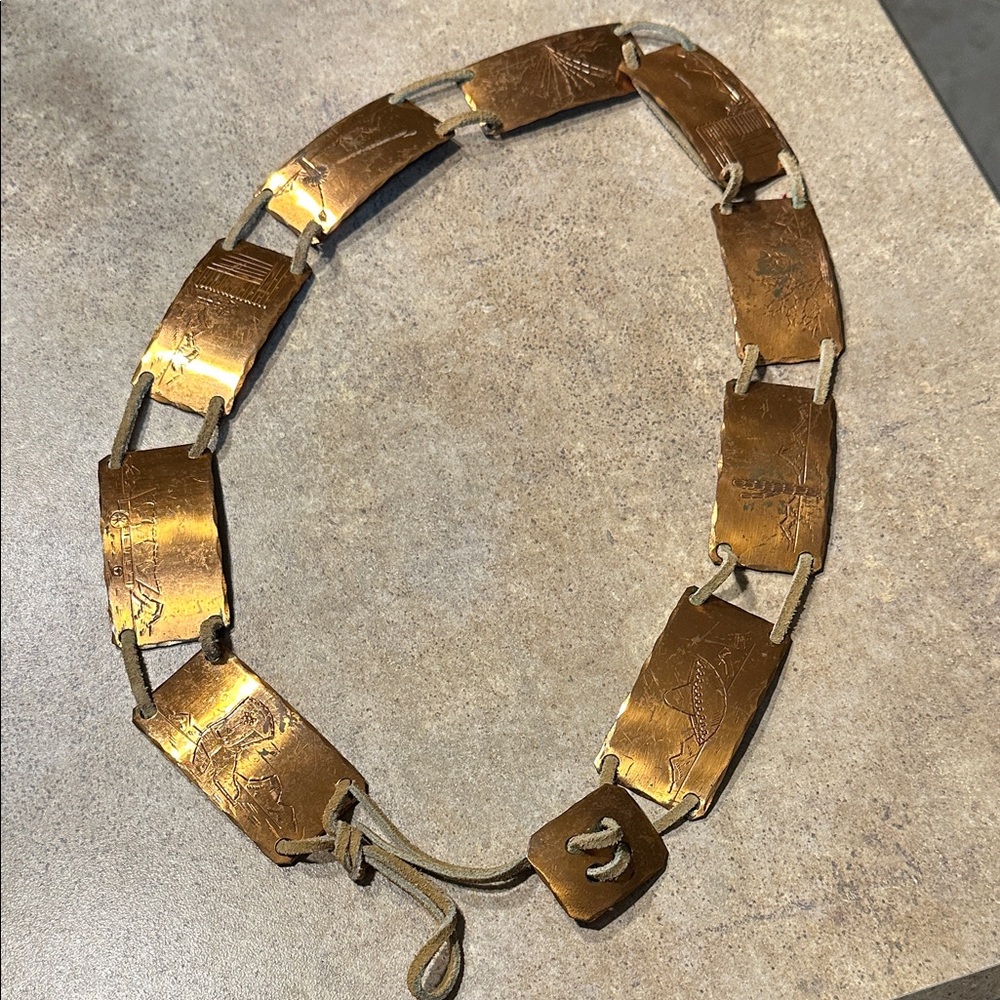 Vintage Copper Link belt